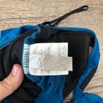 Magic suit blue and‎ black ruched one piece swimsuit size 8 Photo 2