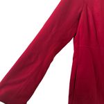 J.Jill  Womens  Pea Coat RED Button Pockets Fall Winter Lined SZ M Photo 2