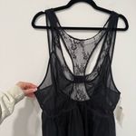 Anthropologie Sheer Mix Halter Mini Lingerie Dress XL Photo 2