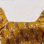 B.O.G. Collective Yellow long sleeve boho crop top. Size small Photo 3