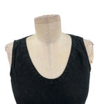 Eileen Fisher Eileen Fisher Irish Linen Sleeveless Tank Dress Black Size Petite Small PS Photo 2