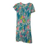 Lilly Pulitzer  Womens V-Neck Short Sleeve Printed Dress Size S lightweight small Photo 6