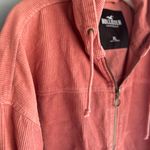 Hollister Women's Coral hooded corduroy Jacket size XL Photo 2