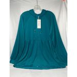 Lug Teal Green‎ "Shimmy" Hooded Jacket – Size Medium, NWT Green Photo 1