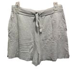 H&M Sweater Set Top Shorts Gray Size Medium Soft Lightweight High Rise Tie Photo 5