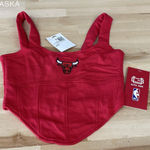 Forever 21  NBA Chicago Bulls Red Women's Crop-top - Size S Photo 0