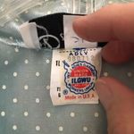 Vintage Discovery seafoam polkadot oversized robe dress 8* Blue Photo 16