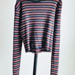 Brandy Melville  size 4 made in Italy Striped Long Sleeve Top Photo 0
