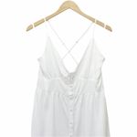 Lulus NWT Santorini Sweetness White Backless Linen Blend Midi Dress Size XL NEW Photo 6
