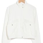 BLANK NYC  So Icy White Crepe Bomber Jacket Photo 2