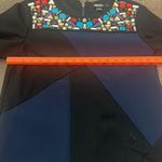 DKNY  Blue & Black Embellished Structured Colorblock Top size medium Photo 6