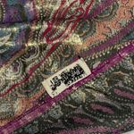 Oscar de la Renta  Scarf made in India. Multi Colored with metallic threading Photo 3