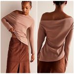 We The Free Top Size Extra Small NWT El Sol Waffle Knit Layering Winter Bloom Photo 1