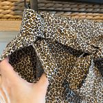 Banana Republic Mid-Rise Pull On Belted Cheetah Drape Woven Career Dress Pant, M Photo 3