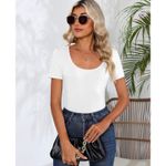 Riyiper 3 Pcs Women’s Scoop Neck Fitted Tops (XX Photo 5