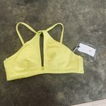 Shade & Shore Women's Longline Keyhole Halter Bikini Top -  Lime Green Photo 5