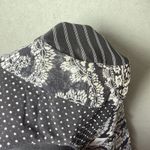 CAbi Polka Dot Jacket Black White Stretch 3/4 Sleeve Jacket Blazer Size 8 Photo 7