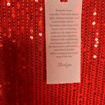 Grace Karin  Red Sparkly Fringe Sleeveless Crewneck Tassel Sequin Tank Photo 9