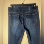 Newbury Kustom  Womens Dark Blue Jeans M Mid Rise Flare Stretch Wash Pull On Photo 4