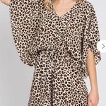 Carole Christian boutique Leopard Print Romper oversized size small Photo 0