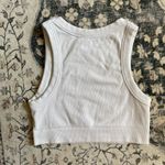 Aerie  offline white ribbed workout top Photo 3