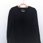 Richer Poorer Womens Sweatshirt Size M Black Crewneck Athleisure Minimal Casual Size M Photo 2