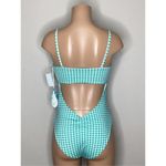 Anthropologie New. WET brand gingham swimsuit. Large. Retails $168 Photo 7
