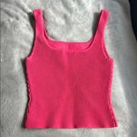 Babaton Aritzia  Hot Pink Ribbed Tank Top xs Photo 2
