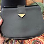 Longchamp Vintage Black Leather Adjustable Strap Crossbody Bag Photo 2