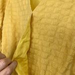 Urban Outfitters  Lumiere Yellow Cropped Bell Sleeve Wrap Front Top Size S Photo 7