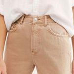Free People High Rise Distressed Khaki Jeans Photo 5