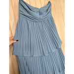 Lulus NWOT  Seriously Sensational Light Blue Strapless Tiered Maxi Dress Size L Photo 4