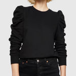Pam & Gela  Black Puff Sleeve sweatshirt Size Small Photo 0