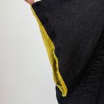 Burning Torch sz L Black Graphic Tee Shirt Kimono Style Overlay Beaded Collar Size L Photo 3