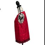 Gap red Scalloped Eyelet Pullover Blouse XS womens Sleeveless Babydoll Summer Photo 2