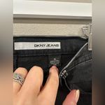 DKNY Charcoal City Skinny Jeans With Zipper Up Leg Photo 3