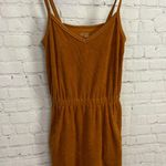 Aerie  bronze terry cloth activewear pocket dress size small retro athleisure Photo 2