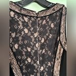 BCBG Max Azria Lilou Black Lace Illusion Peplum Sheath Dress Size 4 Cocktail Photo 6