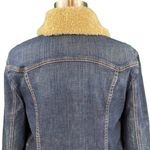Eddie Bauer Classic Faux Fur Collar Denim Jean Jacket Photo 8