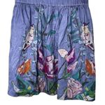 Kindah Khalidy Vida One of a Kind Painted Skirt Blue Photo 0