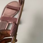 Bamboo  Women's Glittery Pink Sandals Photo 4