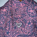 Columbia ‎ Medium Pink Blue Floral PGA Sleeveless Shift Dress Collar Photo 4