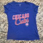 2016 Chicago‎ Cubs Shirt Women's XL Navy Blue Logo MLB Baseball Ladies Photo 0