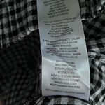 City Chic  Gingam Off Shoulder Slit Sleeve Top | Black/White | XS (14) Photo 6