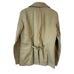 F.M. Allen Jacket Womens Small Safari Hunting Blazer Casual Travel Patch Pocket Tan Photo 8
