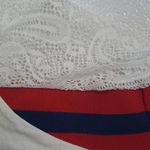 Rebellious One  Women's Pullover Short Lace Sleeve Crew‎ neck Top White size M Photo 2