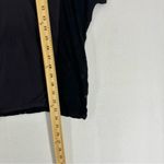 Ramy Brook Apres  Short Sleeve Abstract Blouse Sheer Woman’s Small Black Photo 3