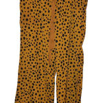 Listicle  Animal Cheetah Print Dot Wide Leg Pull on Pants brown size‎ small Photo 0