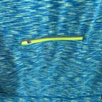 Tangerine  Blue and Yellow Running Hooded Jacket 1/4 Zip Size XL Photo 5