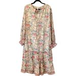 Raga victoria Floral Lined Long Sleeve Drop Waist Maxi Dress Multicolor M Photo 1